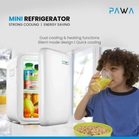 تصویر مینی یخچال 10 لیتری پاوا مدل PW10LMR به همراه گرم کن PAWA Mini Fridge - White