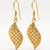 تصویر گوشواره طلا تراشخور طرح سوفیا 