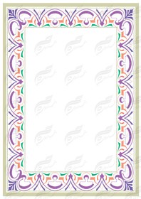 تصویر کادر و حاشیه لوح تقدیر لایه باز اسلیمی ۹ psd 