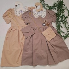 تصویر پیراهن سارافون دخترانه 