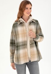 تصویر شومیز زنانه خاکی روشن یو اس پولو 