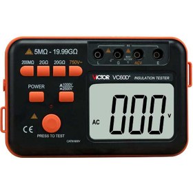 تصویر میگر ویکتور 2500 ولت دیجیتال مدل Victor VC60D Plus Victor VC60D Plus Insulation tester