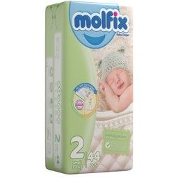 تصویر پوشک مولفیکس (Molfix) سایز 2 بسته 44 عددی پوشک کودک و نوزاد