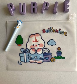 تصویر پوشه و کاور شفاف A4 با طرح خرگوش - شکل۴ 