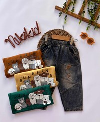 تصویر ست بلوزو شلوارجین 