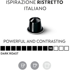 تصویر کپسول قهوه نسپرسو مدل Ispirazione Ristretto Italiano Nespresso Ispirazione Ristretto Italiano Coffee Capsule