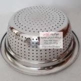 تصویر سرویس آبکش استیل 11 پارچه یونیک 11 unique fabric steel strainer service