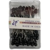 تصویر سوزن ته گرد مرواریدی مشکی 