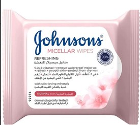 تصویر دستمال مرطوب جانسون مدل میسلار ا JOHNSON'S MICELLAR REFRESHING WIPES 