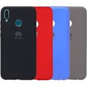 تصویر کاور سیلیکونی تک رنگ اورجینال Huawei Y9 2019 مدل پاک کنی اصل (متریال ویتنام) 