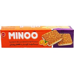 تصویر بیسکویت کرم دار با طعم پرتقال مینو (117 گرم) 