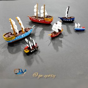 تصویر ماکت کشتی دو بادبان 