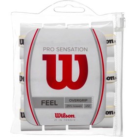 تصویر اورگریپ Pro Sensation Feel 12 Pack White Overgrip مردانه | ویلسون Wilson WRZ4011WH 