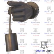 تصویر چراغ دیواری روشنایی جیران لایت مدل دست اشاره - مشکی Jeyran Light Lighting Wall Lamp, Hand Model