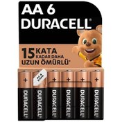 تصویر باتری قلمی آلکالاین شش تایی مارک DURACELL مدل 15KATA 