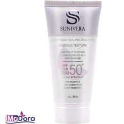 تصویر ضد آفتاب بی رنگ سانیورا spf50 Sunivera