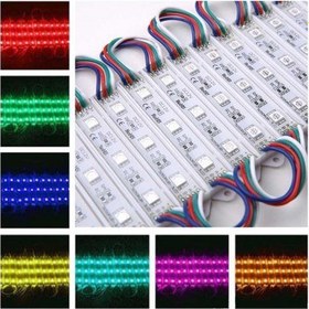 تصویر LED بلوکه ای RGB تک عددی 