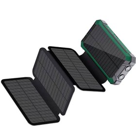 تصویر پاوربانک خورشیدی بی سیم ظرفیت 20000mah Wireless solar power bank