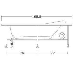 تصویر جکوزی زرین آب مدل اریکا سایز ۱۷۰*۸۰ 