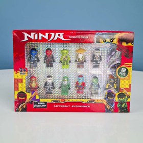 تصویر مینی فیگور لگویی نینجا ۱۲ عددی سایز ۸ سانتیمتر 