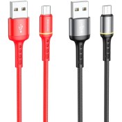 تصویر کابل شارژ بروفون مدل BU33 با سری میکرو BOROFONE BU33 charging data cable USB to Micro-USB