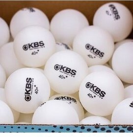 تصویر توپ پینگ پنگ سفید مردانه و زنانه تمرینی تنیس 100 اورجینال KBS 