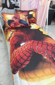 تصویر روتختی تک نفره 4 تکه مدل مردعنکبوتی Spiderman 