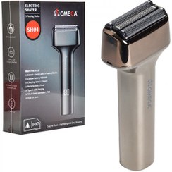 تصویر ماشین اصلاح امگا مدل SH01 با تیغه تیتانیوم ضد آب و برش مستقیم 