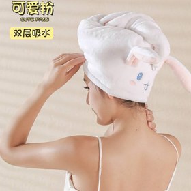 تصویر کلاه خشک کن مو حوله ای 