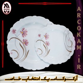 تصویر سرویس غذاخوری 25 پارچه آرکوپال (۶ نفره) صنم صورتی iropal 25 Pcs