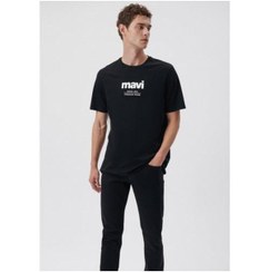 تصویر تیشرت مردانه مشکی ماوی | 22y071001e0013 