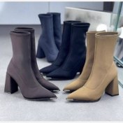 تصویر نیمبوت استرچ کشی پاشنه پهن 