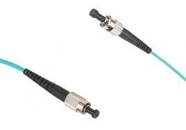 تصویر پچ کرد فیبرنوری مالتی مودST/ST/OM3/SX/1M PATCH CORD FIBER OPTIC ST/ST/MM/SX/DX/OM3