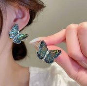 تصویر گوشواره پینترستی پروانه رزینی 