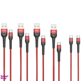 تصویر کابل شارژ USB به تایپ سی کلومن پلاس (Koluman) مدل Plus K7 بسته 5 عددی 