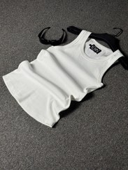 تصویر تنگتاپ رکابی مردانه نخی Zara | فری‌سایز | مشکی و سفید | کشی و جذب بدنسازی /product/men-zara-black/white-tanktop