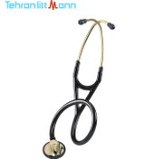 تصویر گوشی پزشکی لیتمن مستر کاردیولوژی مشکی طلایی 2175 Littmann Master Cardiology 2175 Stethoscope