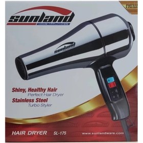 تصویر سشوار حرفه ایی سانلند مدل SL-175 استیل - استیل Sunland SL-175 steel professional hair dryer