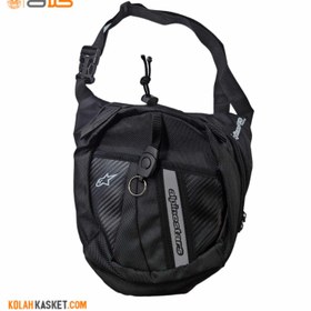 تصویر کیف موتور سواری رو پایی alpinestars مشکی Alpinestars motorcycle riding bag black