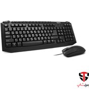 تصویر کیبورد و ماوس تسکو مدل TKM 8054N با حروف فارسی TSCO TKM 8054N Keyboard With Mouse With Persian Letters