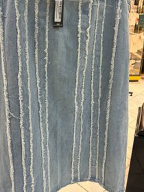 تصویر دامن جین بلند سایز بزرگ 