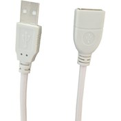 تصویر کابل افزایش طول USB 2.0 ایکس پی-پروداکت (Xp-Product) مدل X3 طول 1.5 متر ابزار و لوازم جانبی کابل و کانکتور کامپیوتر X3 سفید