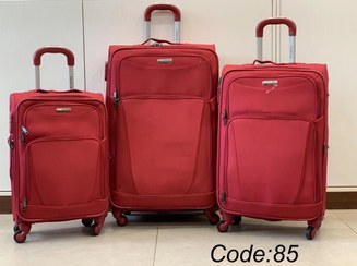 تصویر ست چمدان پارچه ای تراول کار 4چرخ travel kar luggage