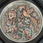 تصویر سینی قلمزنی مسی با قاب 