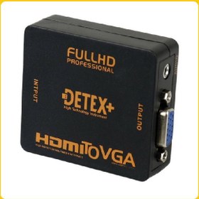 تصویر تبدیل HDMI به VGA دتکس پلاس کد P98 