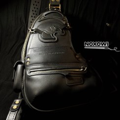 تصویر بادی ‌بگ و نیم‌کوله چرم کد ۰۲۸۶ 