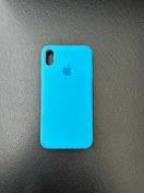 تصویر گارد آیفون Xs maxرنگ آبی مدل سیلیکونی اورجینال Guard iphone Xs max blue model silicone