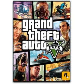 تصویر تابلو بازی جی تی ای GTA V 