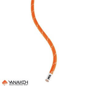 تصویر طناب نیمه استاتیک پتزل PETZL مدل پوش PUSH 9 میلی متری متراژی نارنجی 