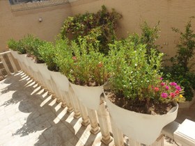 تصویر گلدان نرده ای ( دو طرفه) 56 سانتی بسته 5 عددی 